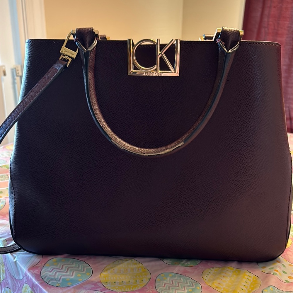 Calvin Klein Women's Maroon Tote Bag